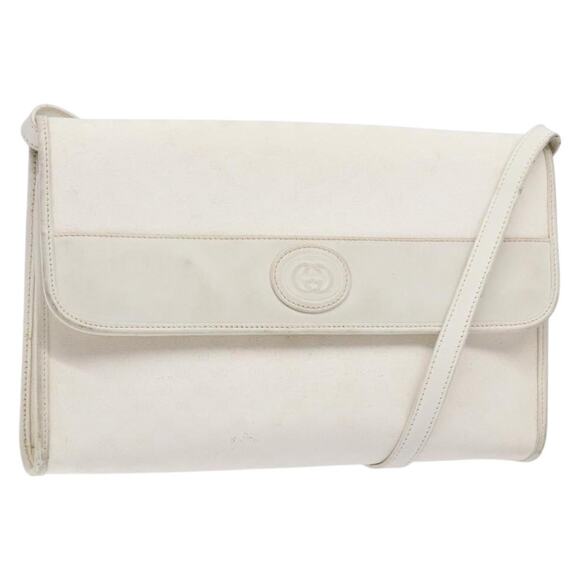 GUCCI Micro GG Supreme Shoulder Bag Pvc White Gold 004 58 004 58 - Picture 1 of 16